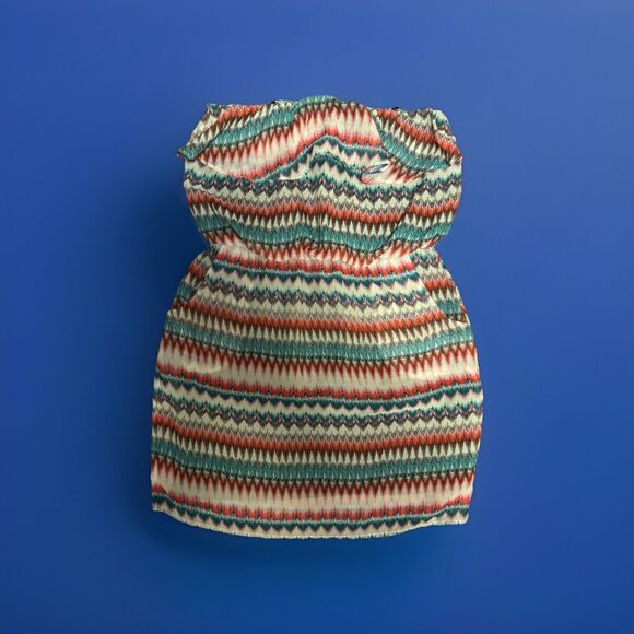 City Triangles Strapless Ruffle Mini Dress Y2K Size M - Picture 1 of 6